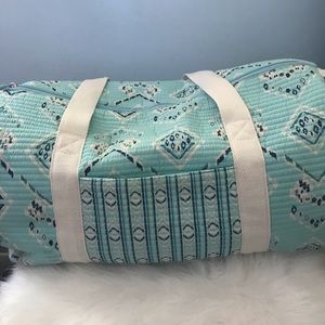 Turquoise Aztec Print Duffel